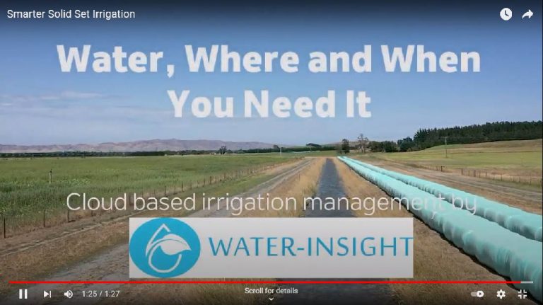 Smarter Solid Set Irrigation from Water-Insight